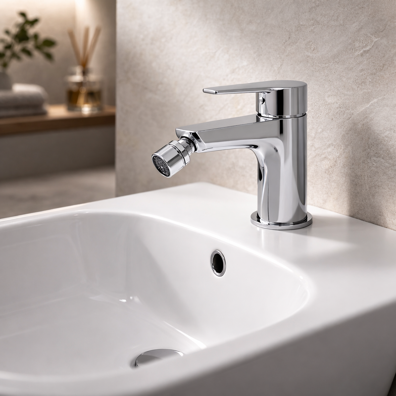 RubiFlux Zea Series Single-Handle Bidet Mixer - Chrome