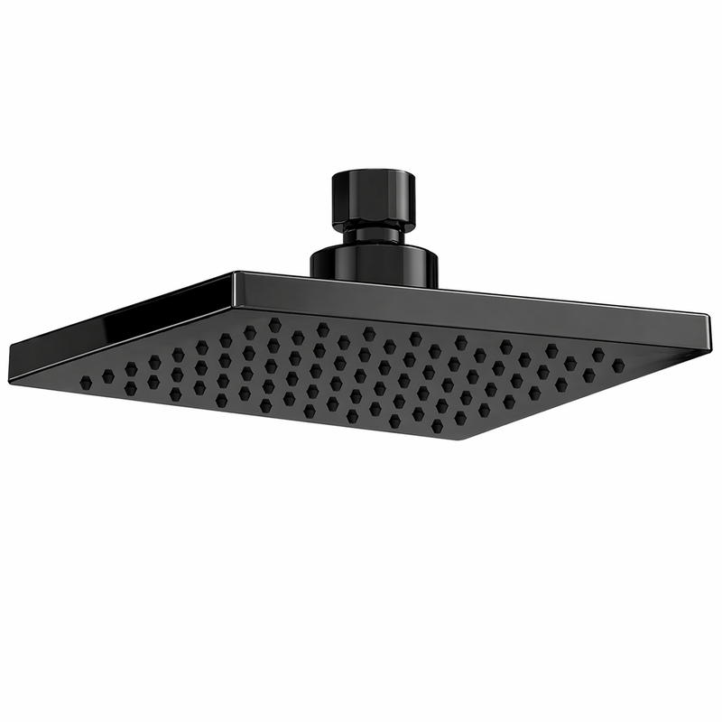 Soffione doccia quadrato 20x20 cm in acciaio inox in diverse finiture
