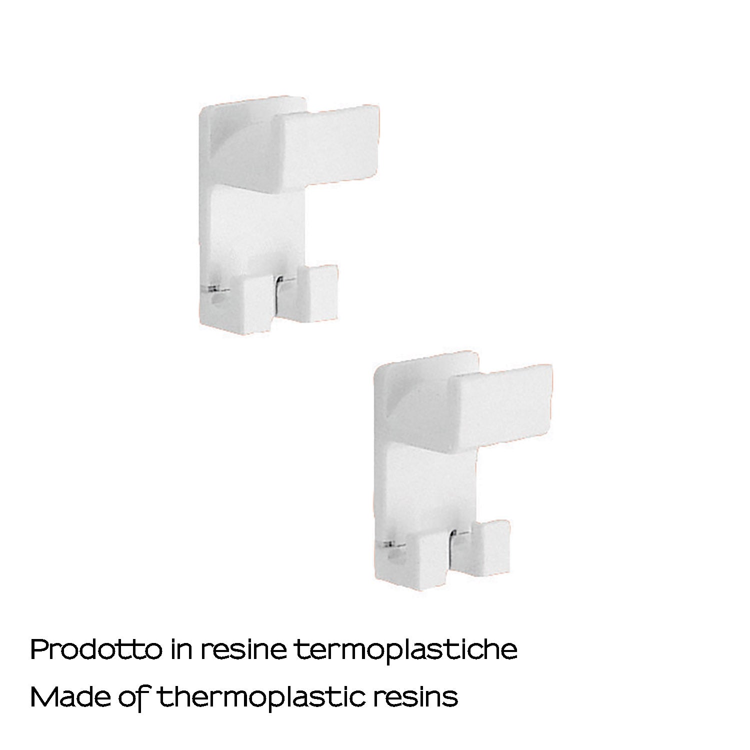 Set 2 pezzi appendini a muro di Gedy serie 2900 - Bianco by CeramicStore | Lo specialista del tuo bagno