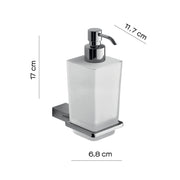 Dosasapone in Acciaio Inox con erogatore in Cromall di Gedy serie Kansas - Cromato by CeramicStore | Lo specialista del tuo bagno