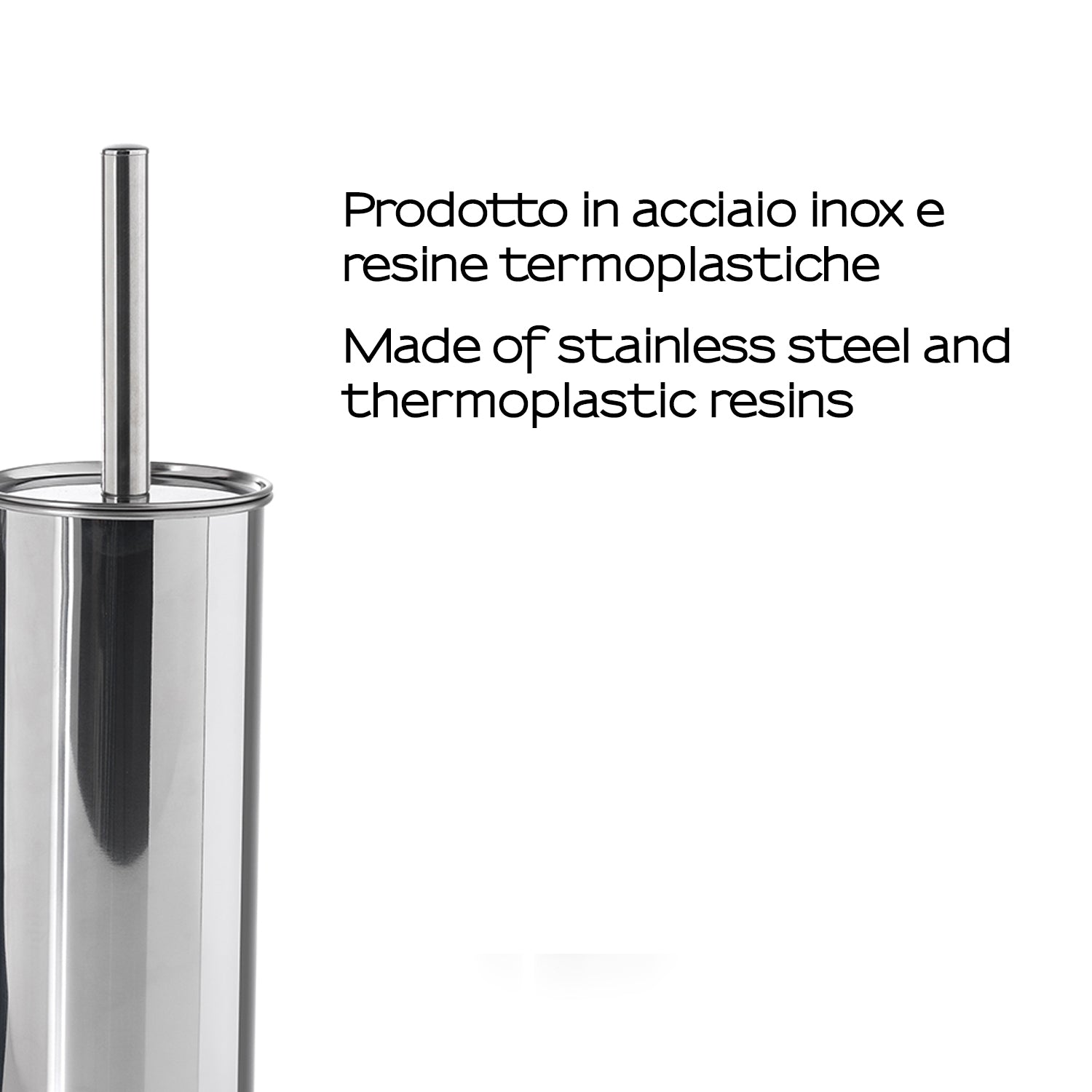 Scopino da terra in Acciaio Inox di Gedy modello Ralph - Cromato lucido by CeramicStore | Lo specialista del tuo bagno