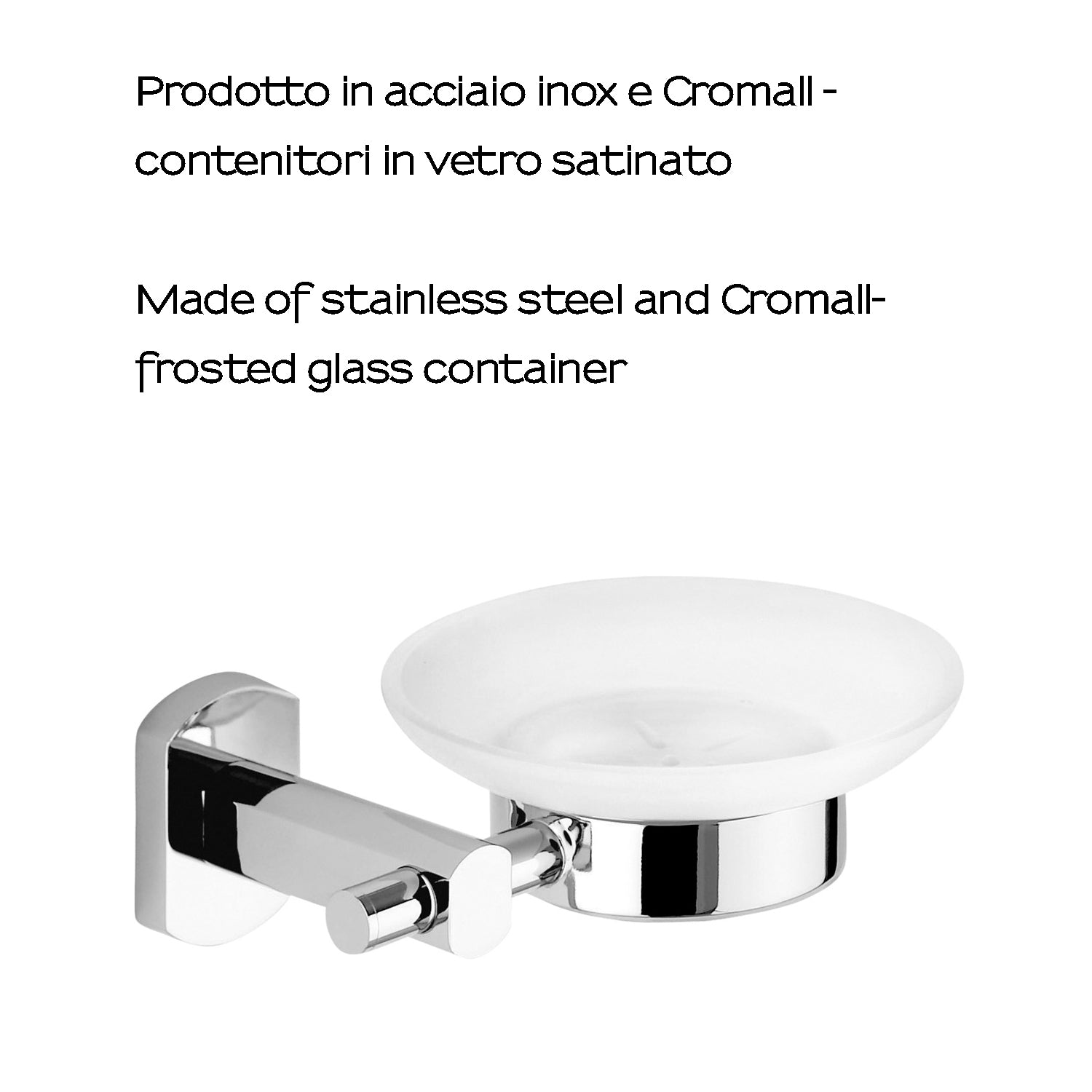 Portasapone a parete di Gedy serie Edera Plus - Cromato by CeramicStore | Lo specialista del tuo bagno