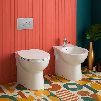 Wandhängendes WC mit seitlich versetztem Abfluss komplett mit Sitz Eurovit Ideal Standard