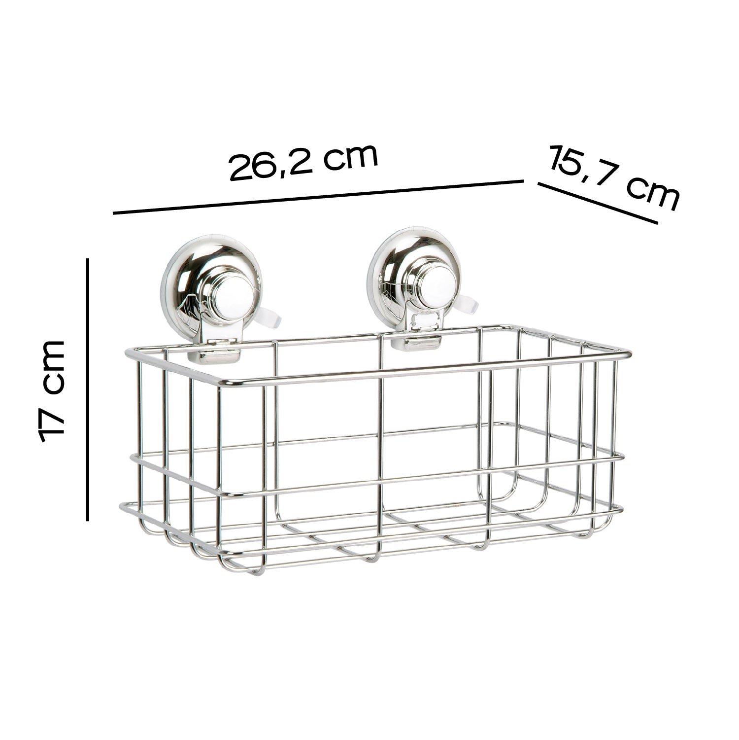 Portaoggetti rettangolare doccia in filo di Gedy serie Hot - Cromato by CeramicStore | Lo specialista del tuo bagno