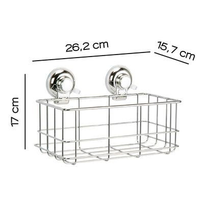 Portaoggetti rettangolare doccia in filo di Gedy serie Hot - Cromato by CeramicStore | Lo specialista del tuo bagno