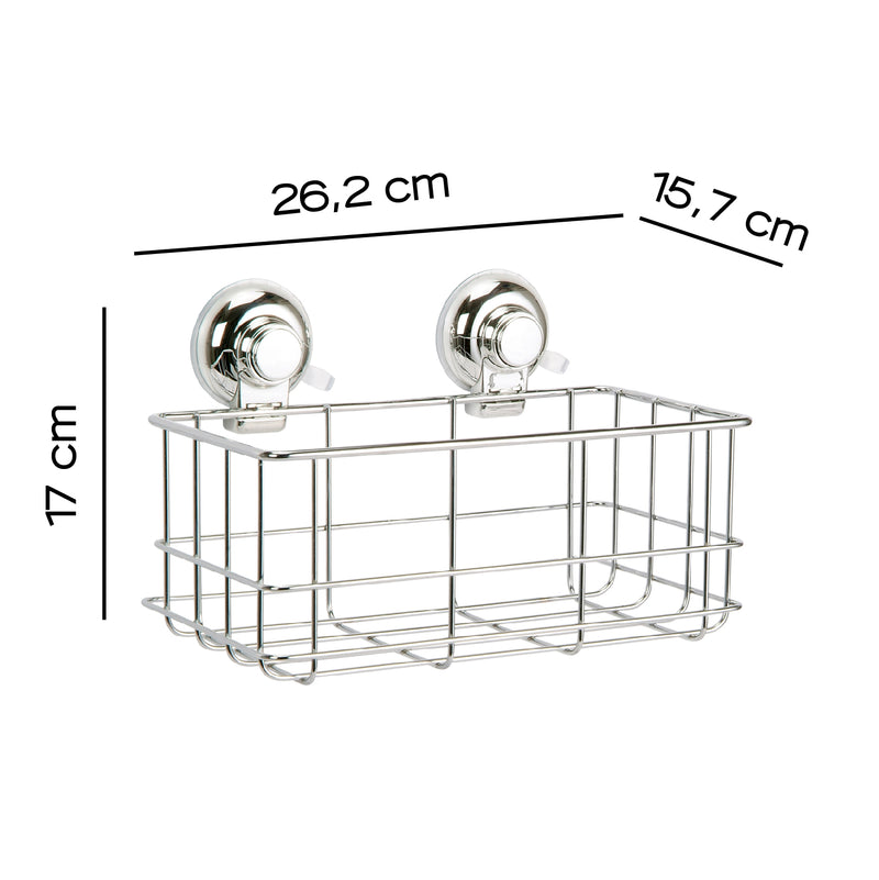 Portaoggetti rettangolare doccia in filo di Gedy serie Hot - Cromato by CeramicStore | Lo specialista del tuo bagno