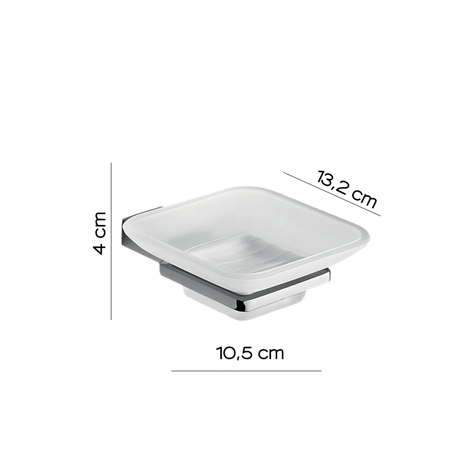 Portasapone in Acciaio Inox di Gedy serie Kansas - Cromato by CeramicStore | Lo specialista del tuo bagno