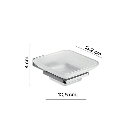 Portasapone in Acciaio Inox di Gedy serie Kansas - Cromato by CeramicStore | Lo specialista del tuo bagno