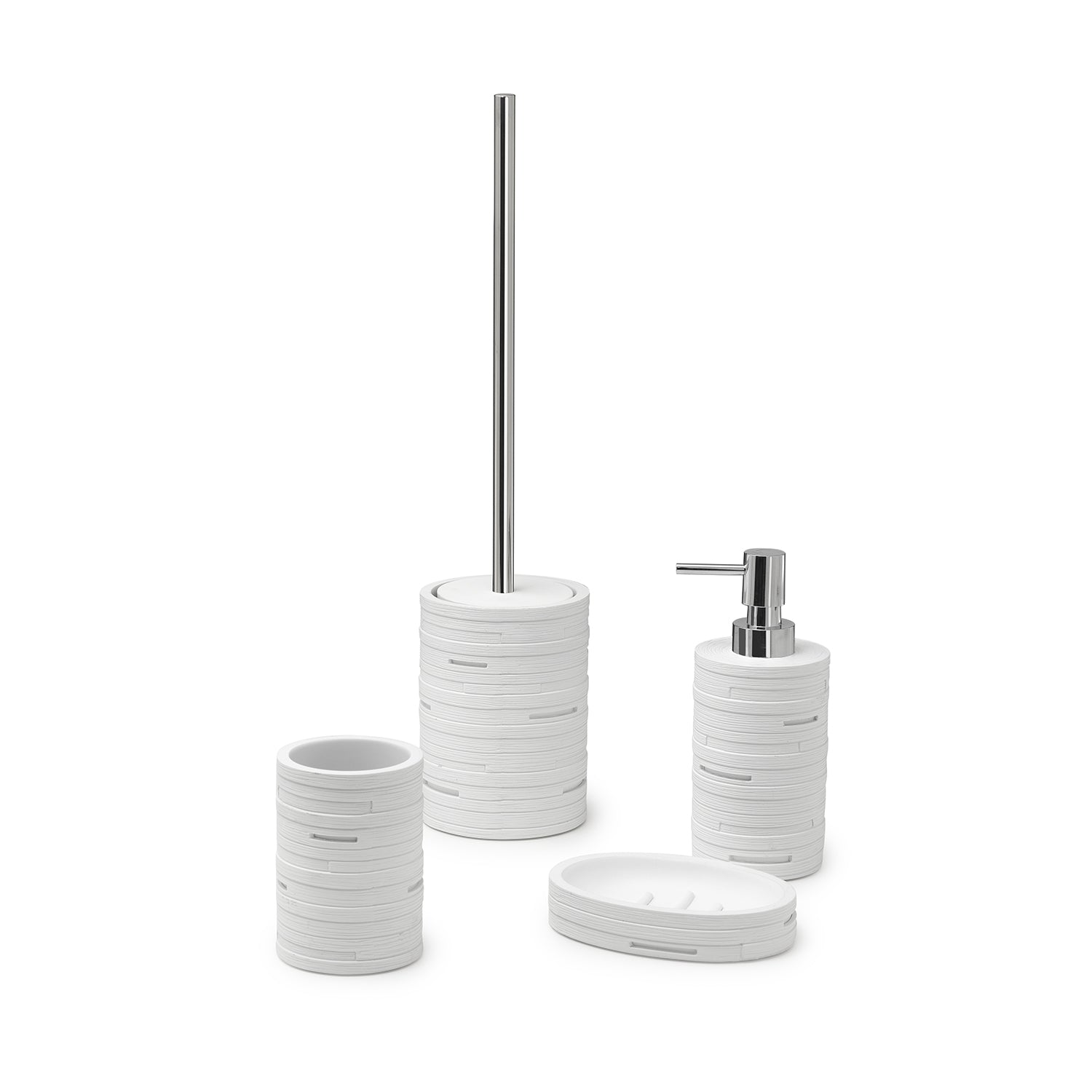 Portasapone in resina Gedy serie Helen - Bianco