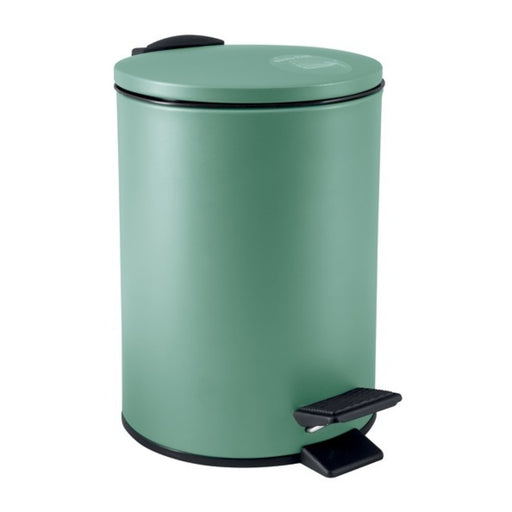 Pattumiera a pedale modello Adelar capienza 3 litri colore verde opaco by CeramicStore | Lo specialista del tuo bagno