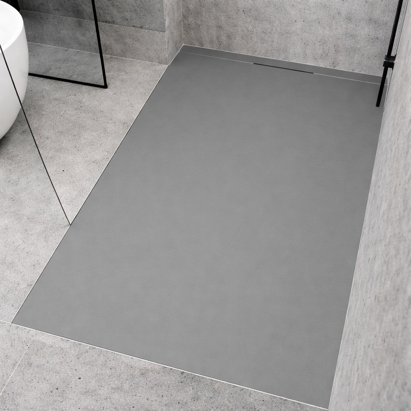 Piatto doccia Lithos effetto ardesia antiscivolo 80x180 cm - vari colori