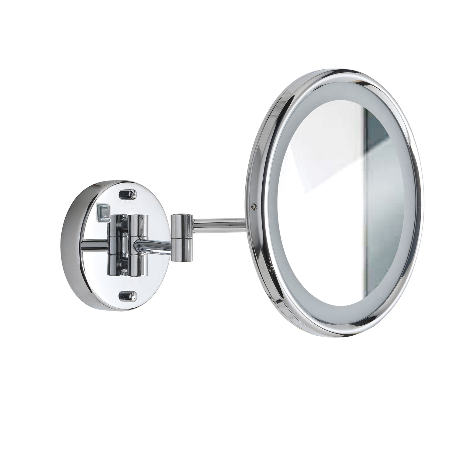 Specchio ingranditore Sarah di Gedy in Acciaio Inox AISI 304 e luce LED - Cromato by CeramicStore | Lo specialista del tuo bagno
