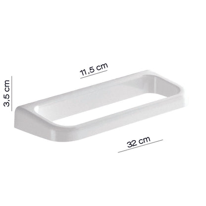 Porta asciugamani 32 cm a parete di Gedy serie Darios - Bianco by CeramicStore | Lo specialista del tuo bagno