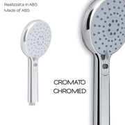 Doccetta a 3 getti con controllo della temperatura numerico modello Thermo 00 di Gedy - Cromato by CeramicStore | Lo specialista del tuo bagno