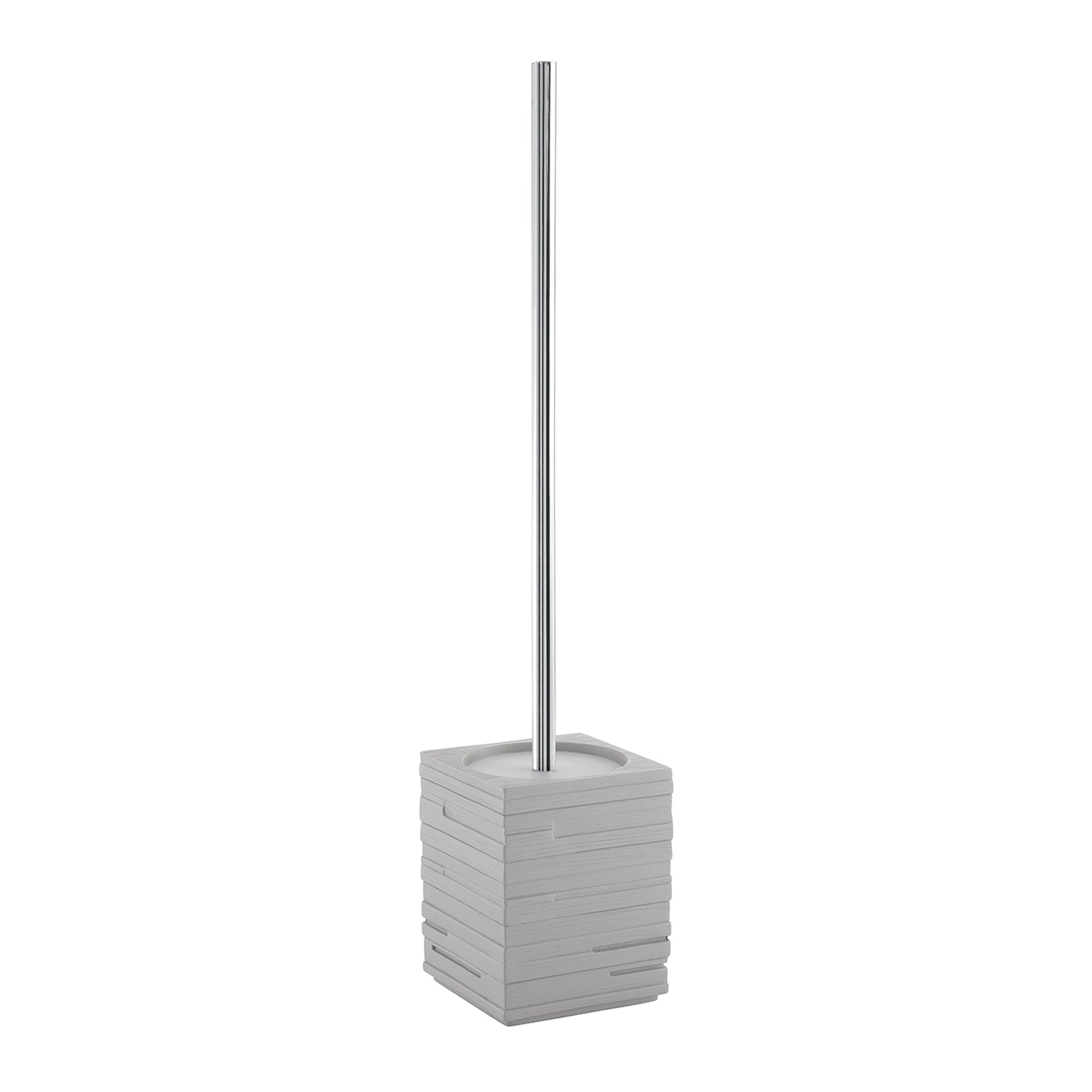 Scopino da appoggio con ciuffo in setole Gedy serie Quadrotto - Grigio by CeramicStore | Lo specialista del tuo bagno