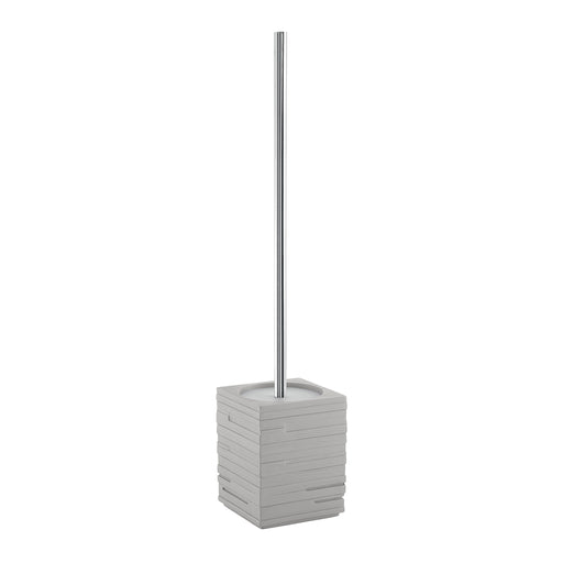 Scopino da appoggio con ciuffo in setole Gedy serie Quadrotto - Grigio by CeramicStore | Lo specialista del tuo bagno