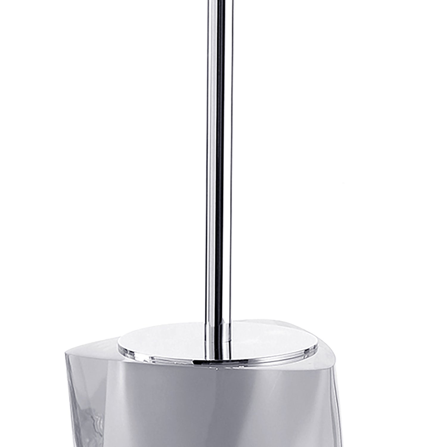 Scopino da appoggio con ciuffo in setole Gedy serie Twist - Argento by CeramicStore | Lo specialista del tuo bagno