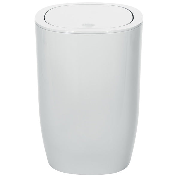 Pattumiera con coperchio basculante da 4L modello Pure - Bianco by CeramicStore | Lo specialista del tuo bagno