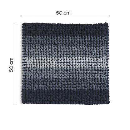 Tappeto 50x50 in cotone e poliestere con fondo antiscivolo Bubble di Gedy - Blu by CeramicStore | Lo specialista del tuo bagno