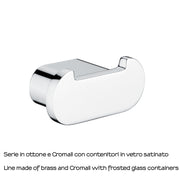 Appendiabiti doppio a parete Gedy serie Azzorre - Cromato by CeramicStore | Lo specialista del tuo bagno