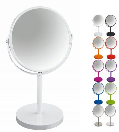 Specchio ingranditore su supporto in acciaio modello Sydney colore bianco by CeramicStore | Lo specialista del tuo bagno