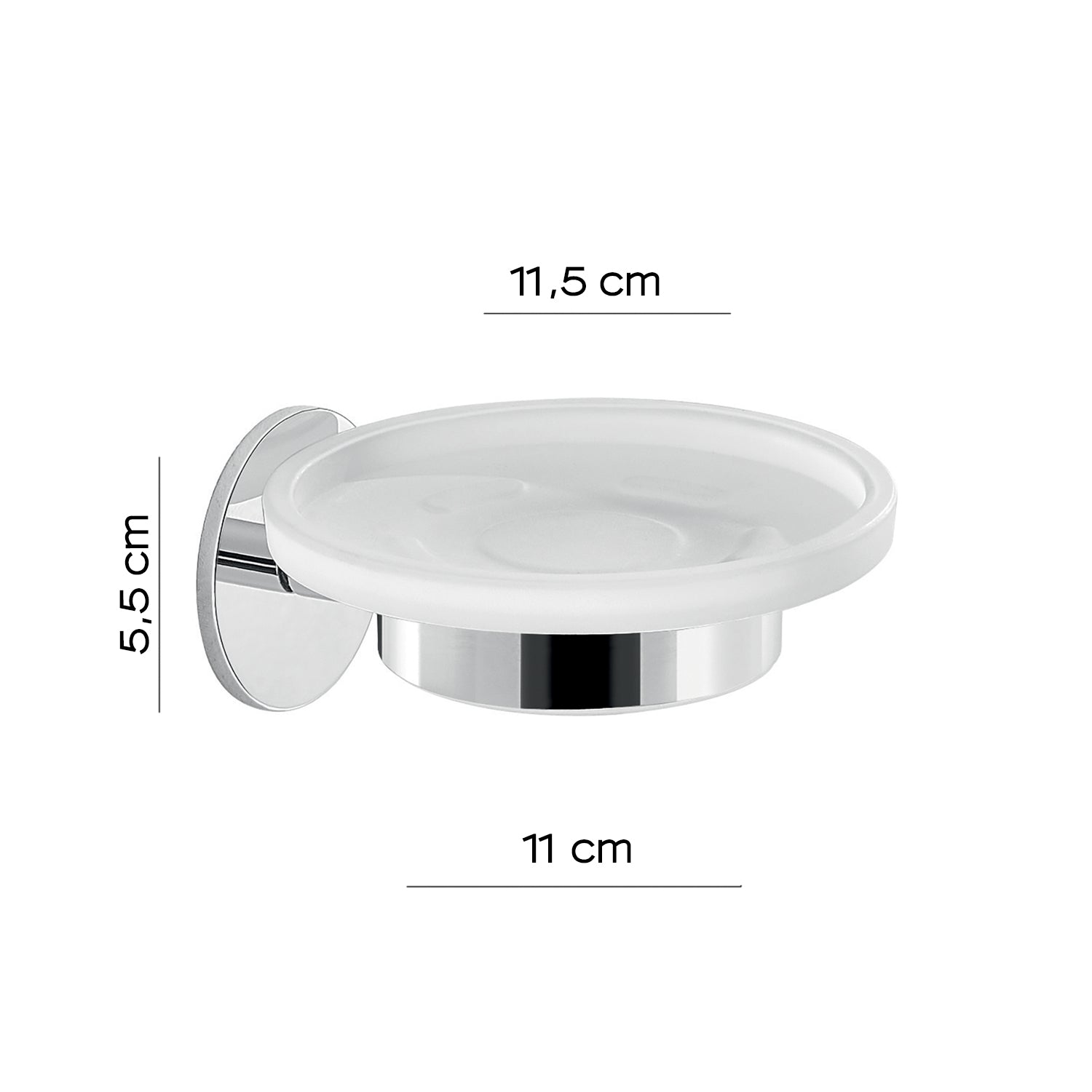 Portasapone a muro Gedy serie Gea - Cromato by CeramicStore | Lo specialista del tuo bagno