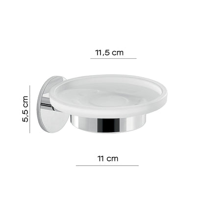 Portasapone a muro Gedy serie Gea - Cromato by CeramicStore | Lo specialista del tuo bagno