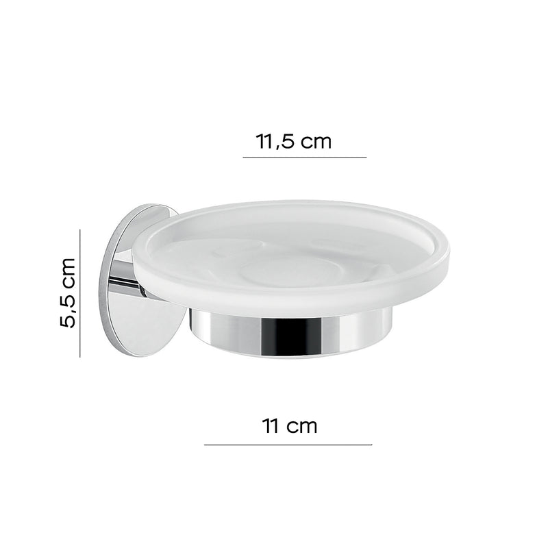 Portasapone a muro Gedy serie Gea - Cromato by CeramicStore | Lo specialista del tuo bagno