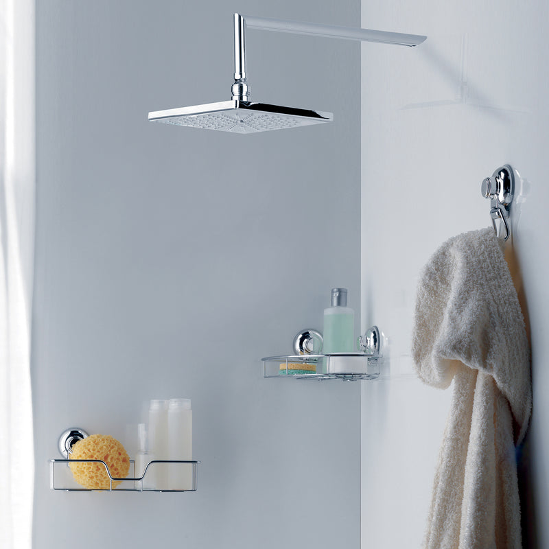 Portaoggetti angolare doccia in filo di Gedy serie Hot - Cromato by CeramicStore | Lo specialista del tuo bagno