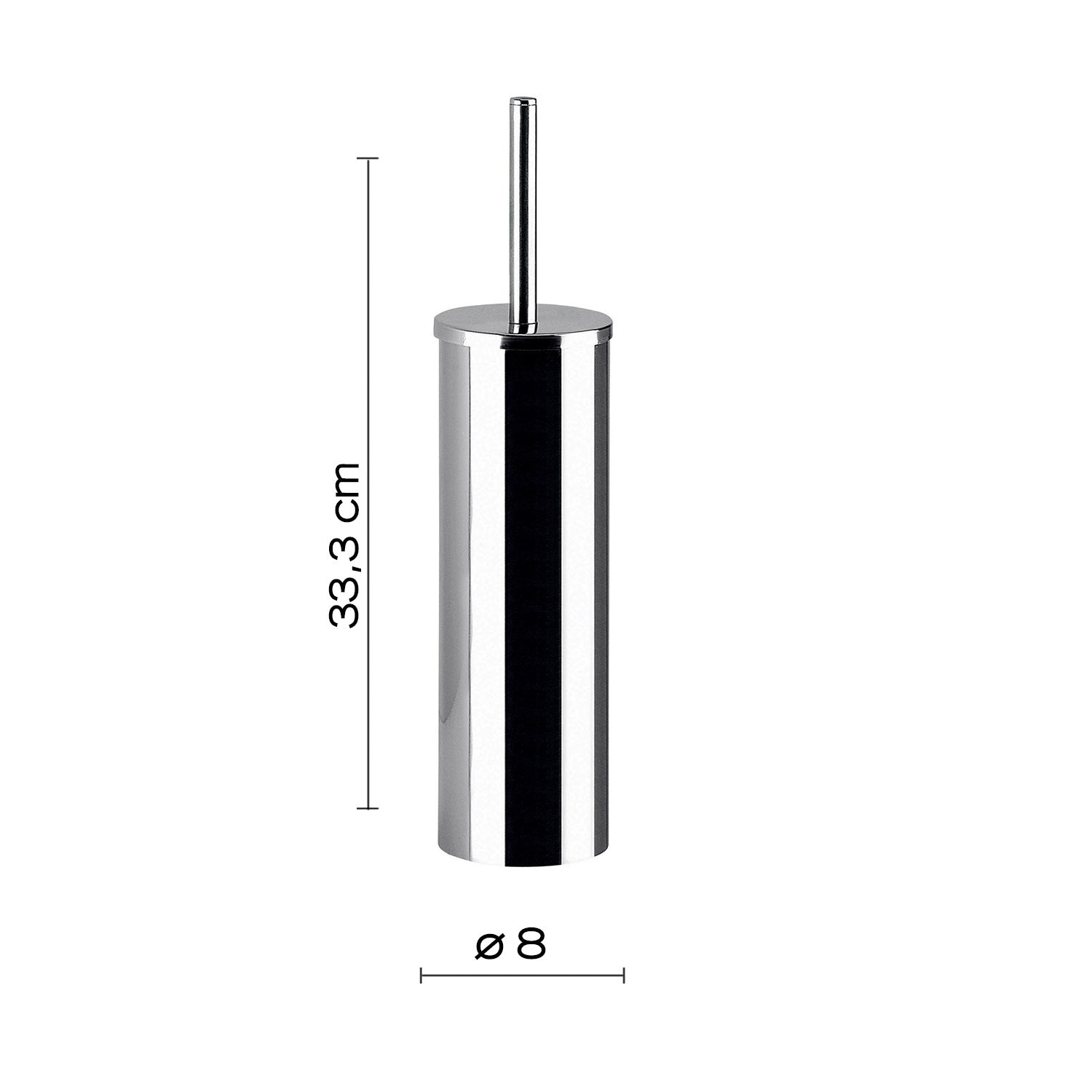 Scopino in Acciaio Inox Genziana di Gedy - Cromato by CeramicStore | Lo specialista del tuo bagno