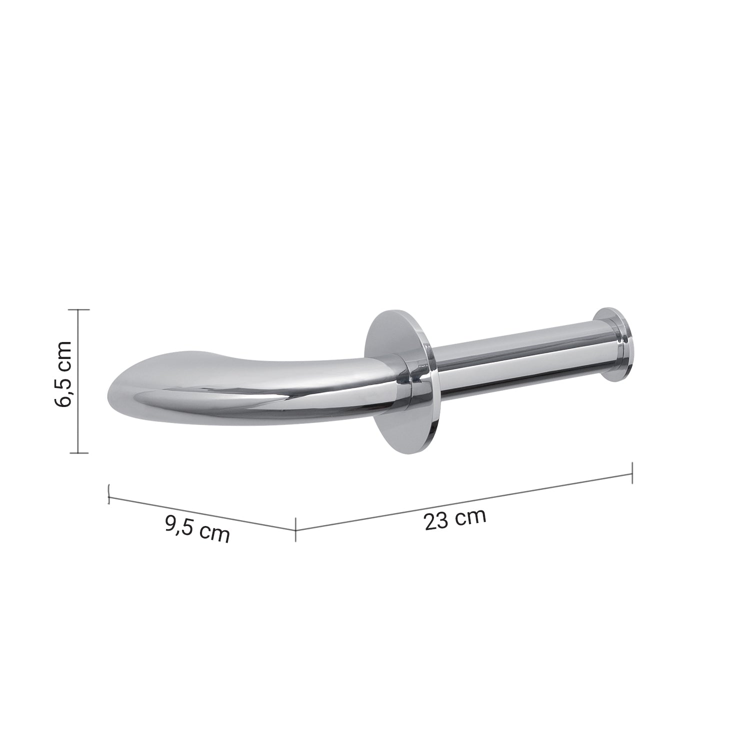 Portarotolo Gedy modello Maldive in Ottone e Cromall - Cromato