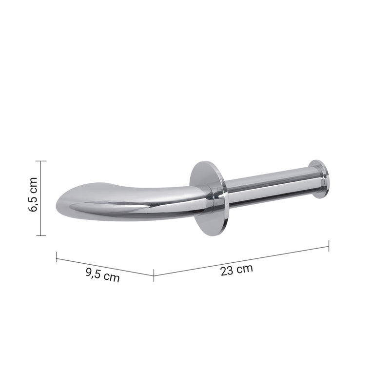 Portarotolo Gedy modello Maldive in Ottone e Cromall - Cromato