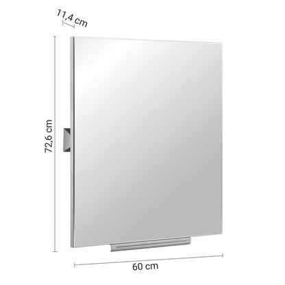 Specchio infrangibile basculante 60x74 cm modello Prima Classe di Gedy by CeramicStore | Lo specialista del tuo bagno