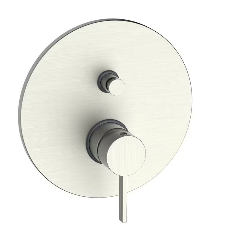 Rubinetto miscelatore Doccia a 2 vie con corpo incasso e deviatore Steel Looking Paffoni FOX art FOX015ST