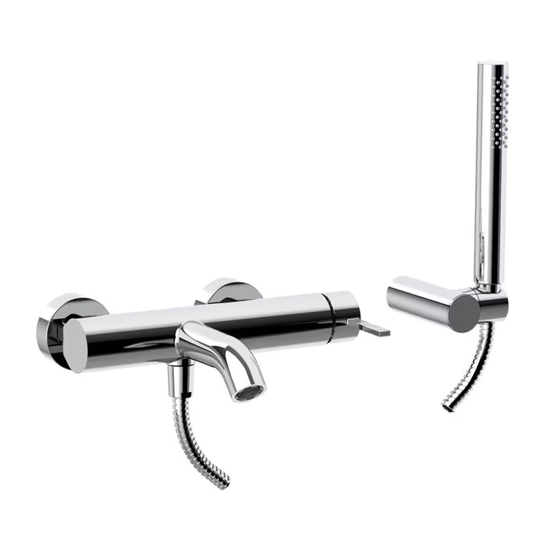 Rubinetto miscelatore  Vasca esterno con flessibile e doccetta cromo lucido Paffoni FOX art FOX023CR