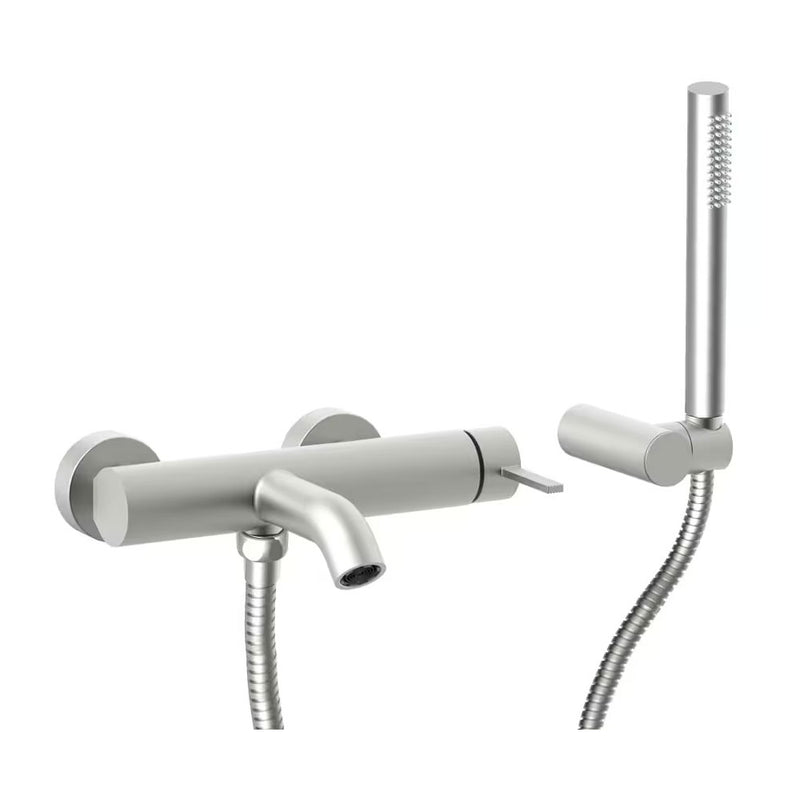 Rubinetto miscelatore  Vasca esterno con flessibile e doccetta Steel Looking  Paffoni FOX art FOX023ST