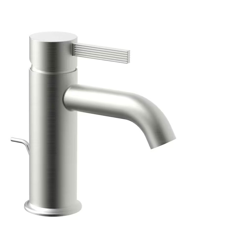 Rubinetti miscelatore lavabo con scarico e saltello Steel Looking Paffoni FOX075ST