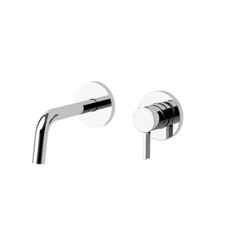 Miscelatore incasso lavabo completo di bocca da 123 mm , piastra e corpo incasso Paffoni Fox art FOX104CR70