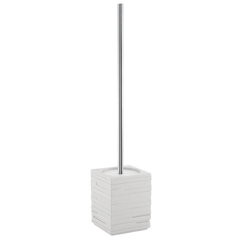 Scopino da appoggio con ciuffo in setole Gedy serie Quadrotto - Bianco by CeramicStore | Lo specialista del tuo bagno