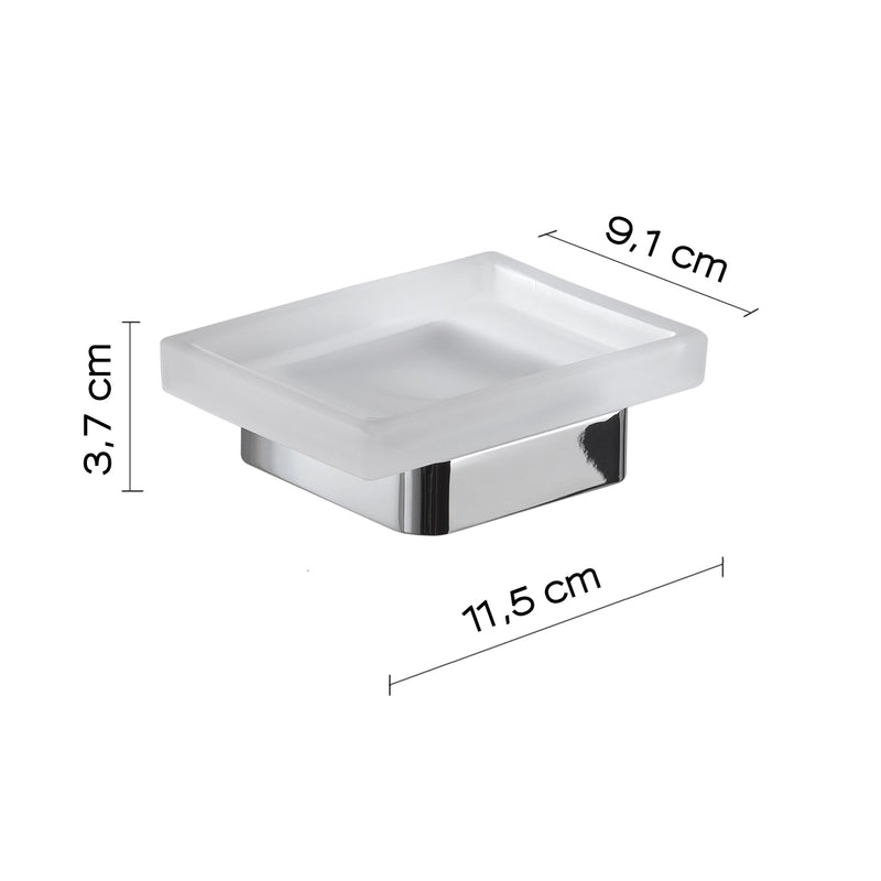 Portasapone in Ottone e Cromall Gedy serie Samoa - Cromato by CeramicStore | Lo specialista del tuo bagno
