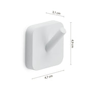 2 appendiabiti Gedy modello Tonga 4.7x3.1xH4.9 cm - Bianco Matt by CeramicStore | Lo specialista del tuo bagno
