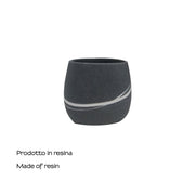 Portaspazzolini da appoggio Gedy serie Yvonne - Grigio