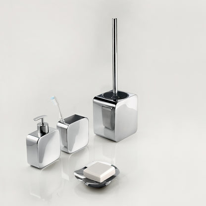 Portaspazzolini in Acciaio Inox Gedy serie Polaris - Lucido