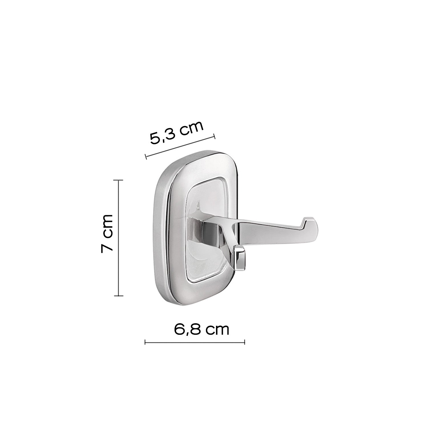 Appendiabiti doppio a parete di Gedy serie Everest - Cromato by CeramicStore | Lo specialista del tuo bagno