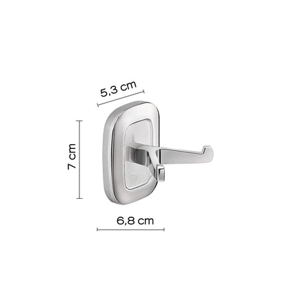 Appendiabiti doppio a parete di Gedy serie Everest - Cromato by CeramicStore | Lo specialista del tuo bagno