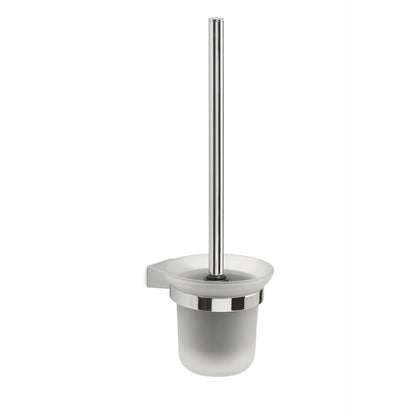 Scopino a parete con ciuffo in setole Gedy serie Tonale - Cromato by CeramicStore | Lo specialista del tuo bagno