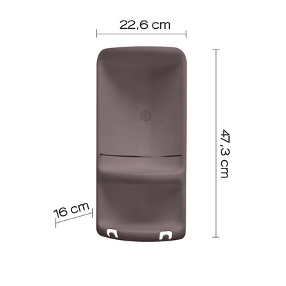 Portaoggetti doccia angolare Caesar in Acciaio Inox di Gedy - Tortora by CeramicStore | Lo specialista del tuo bagno