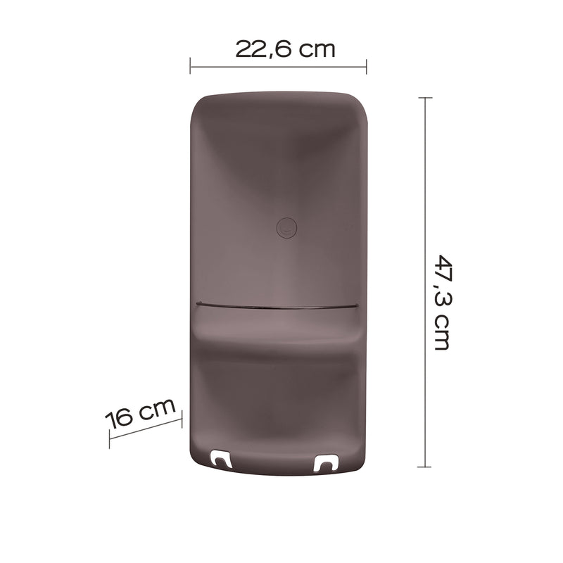 Portaoggetti doccia angolare Caesar in Acciaio Inox di Gedy - Tortora by CeramicStore | Lo specialista del tuo bagno