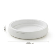 Portasapone in resina Gedy serie Kira - Bianco