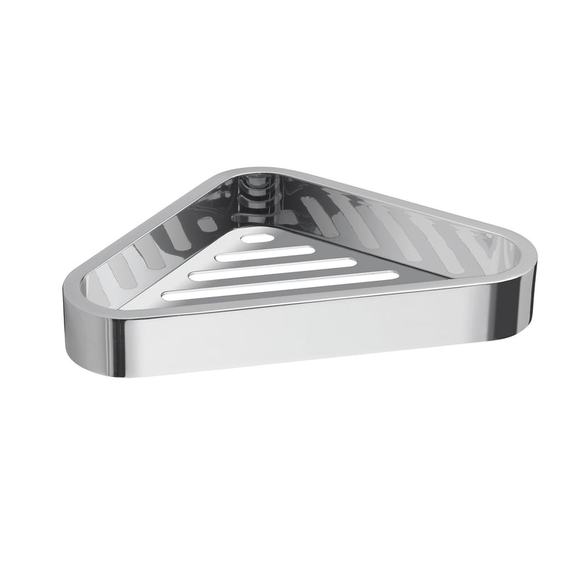 Portaoggetti angolare doccia in Acciaio Inox AISI 304 e Cromall Outline di Gedy - Cromato by CeramicStore | Lo specialista del tuo bagno